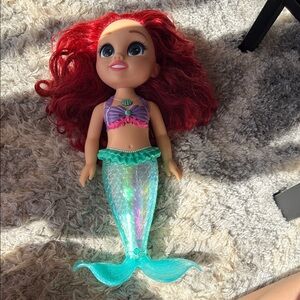 Disney Mermaid Doll with Red Hair and Shimmering Tail